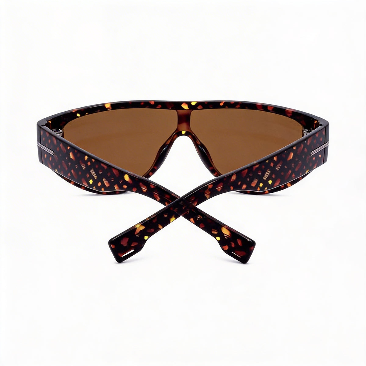 Gafas de sol tipo pantalla para hombre Hugo Boss Boss 1623/S con estampado habana, Photo 4