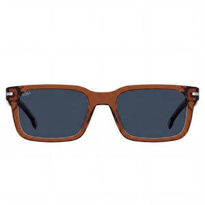 Hugo Boss Boss 1628/S Rectangle Sunglasses for Men — front view, Acetate frame