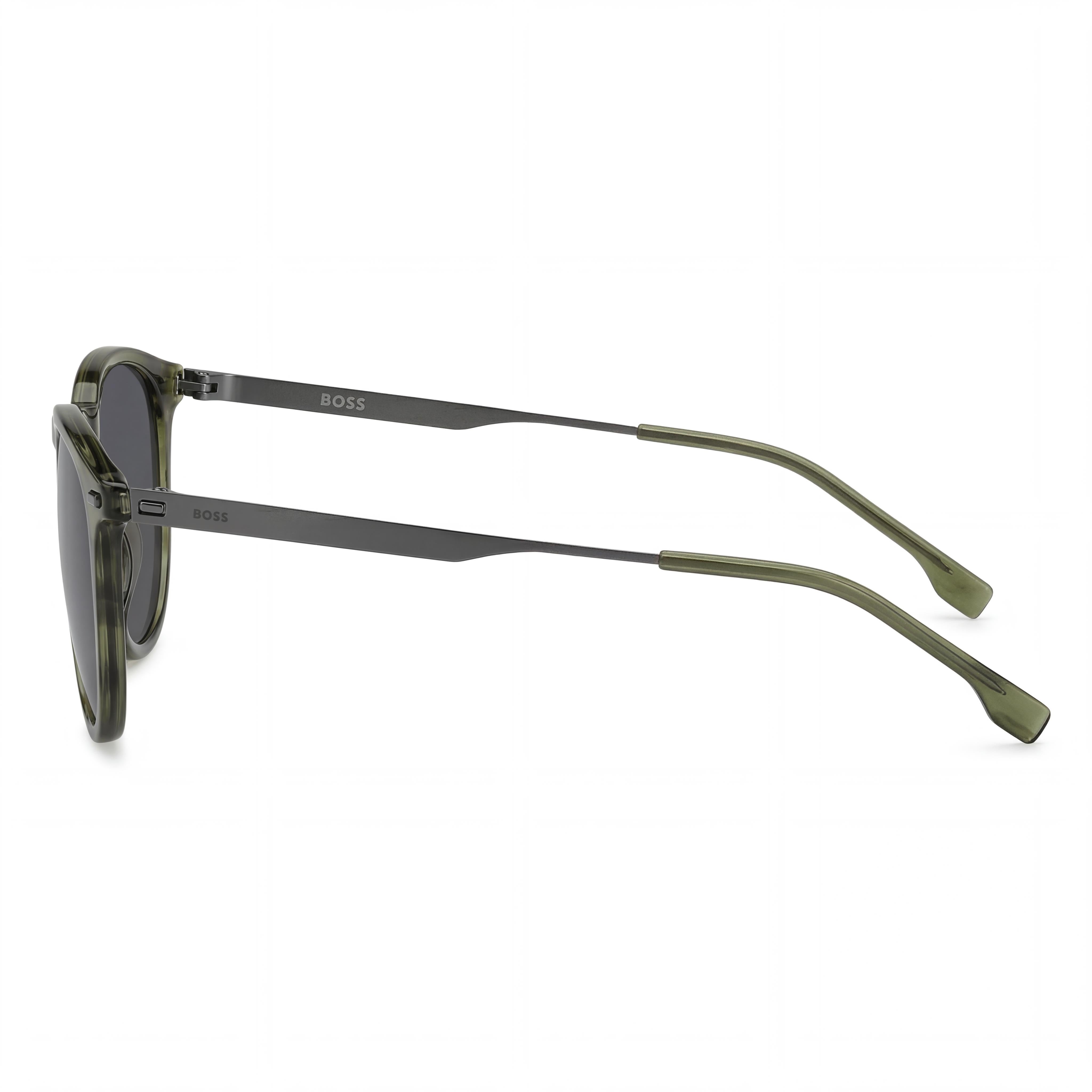 Gafas de Sol Redondas Grises para Hombre Hugo Boss Boss 1639/S, 52mm, Photo 3