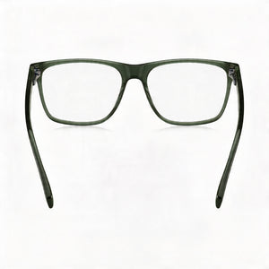 Hugo Boss BOSS 1646 Rectangle Eyeglasses Men — side view, Green Acetate temples