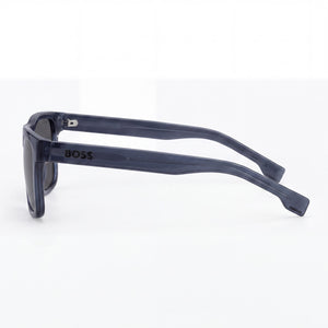 Hugo Boss Boss 1647/S Square Sunglasses Men — side view, Non-Polarized Grey lens