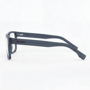 Hugo Boss BOSS 1652 Rectangle Eyeglasses Men — side view, Blue Eco Cellulose temples