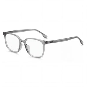 Hugo Boss BOSS 1679/F Gray Square Eyeglasses for Women, Eco Cellulose frame
