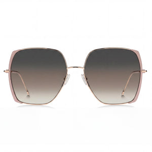 Hugo Boss BOSS 1707/S Square Sunglasses for Men — front view, Stainless Steel frame