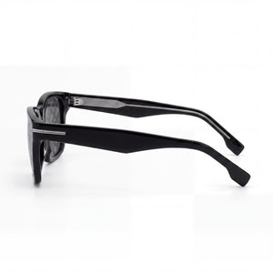 Hugo Boss Boss 1739/F/Sk Rectangle Sunglasses Women — side view, Non-Polarized Grey lens