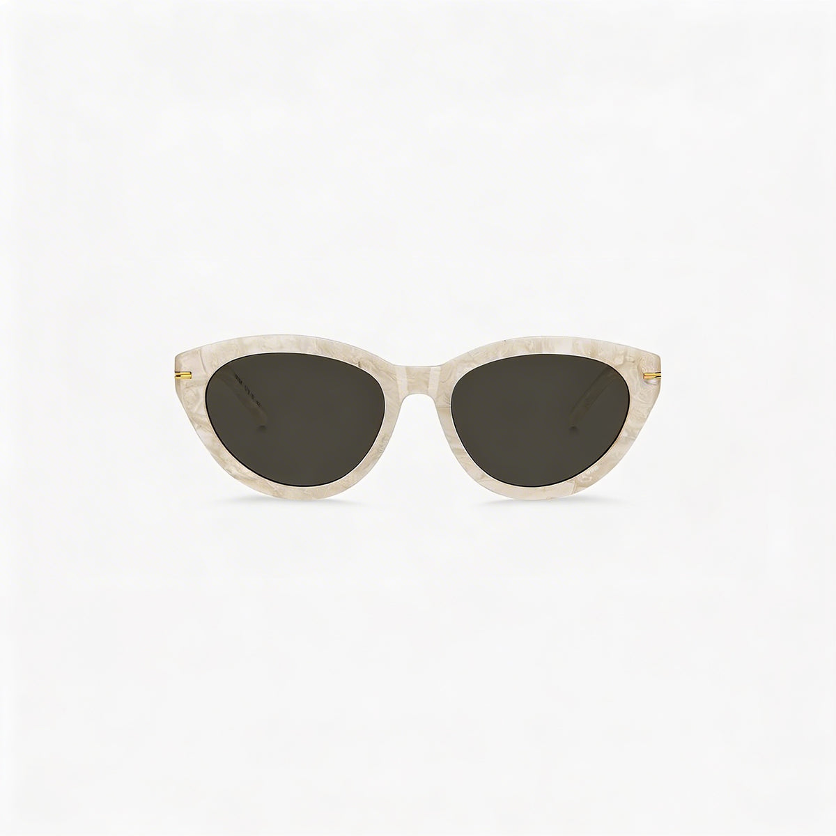 Gafas de sol de acetato blanco nacarado con lentes grises BOSS 1779/S para mujer de Hugo Boss, 100 % protección UV, 55 mm, Photo 2