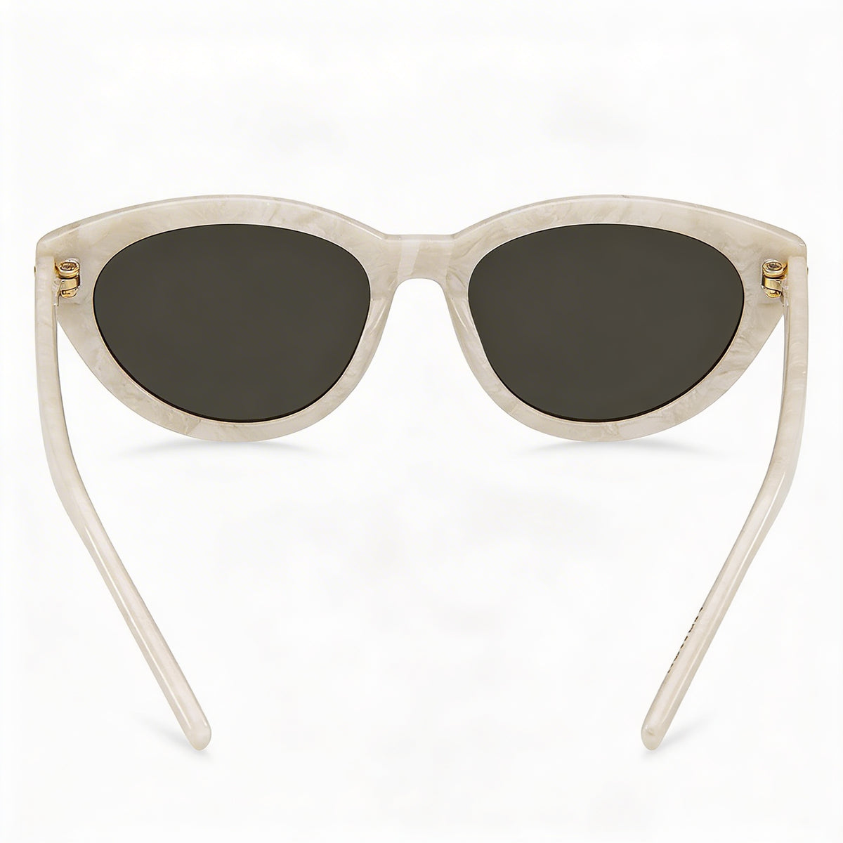 Gafas de sol de acetato blanco nacarado con lentes grises BOSS 1779/S para mujer de Hugo Boss, 100 % protección UV, 55 mm, Photo 3