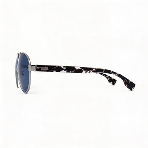 Hugo Boss BOSS1560 Aviator Sunglasses Men — side view, Non-Polarized Blue lens