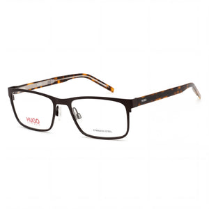 Hugo Boss Brown Rectangle Eyeglasses for Men, Metal frame