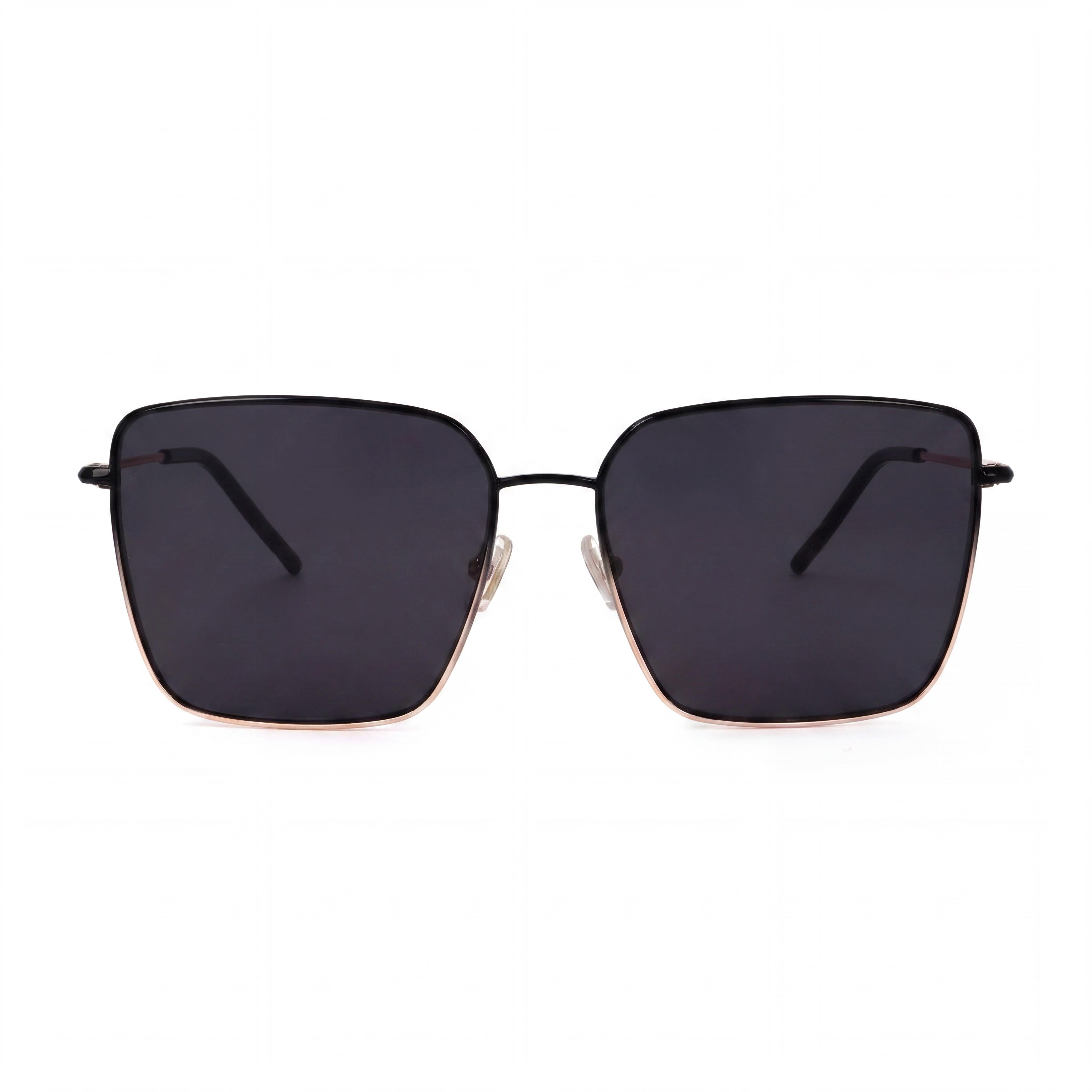 Hugo Boss Casual Black Gradient Gold Square Sunglasses for Women, 59mm, Photo 2