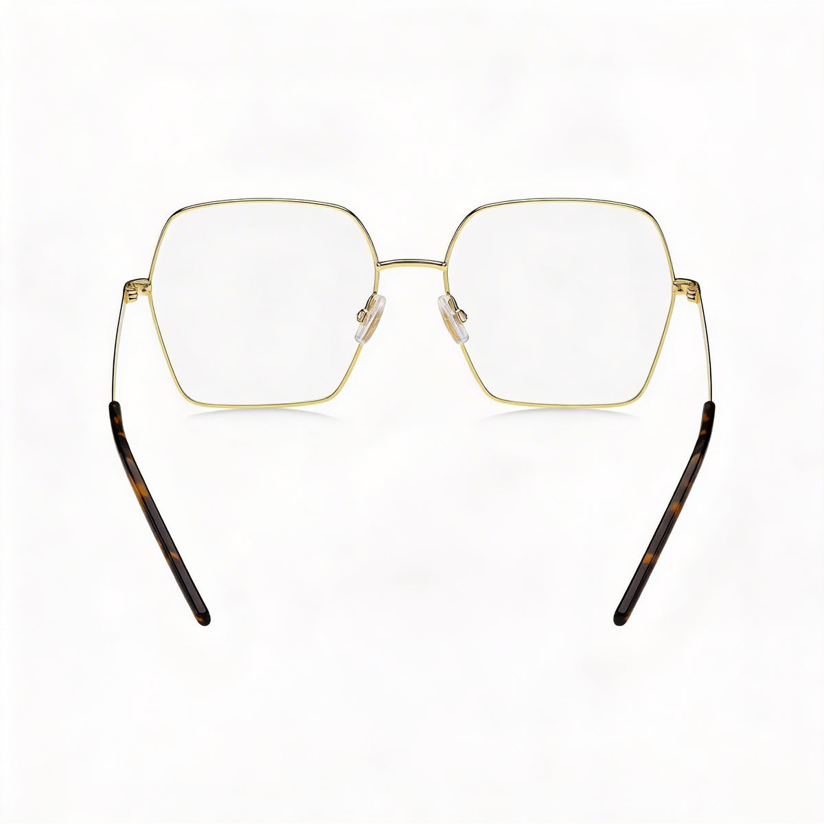 Gafas graduadas cuadradas Hugo Boss Casual para mujer, negras y doradas, 54 mm, Photo 2