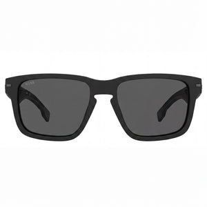 Hugo Boss Classic Rectangle Sunglasses for Women — front view, Acetate frame