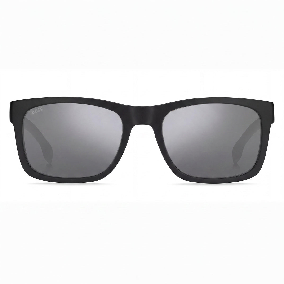 Gafas de sol rectangulares para hombre Hugo Boss 1569/S, clásicas en negro y plata, 55 mm, Photo 2
