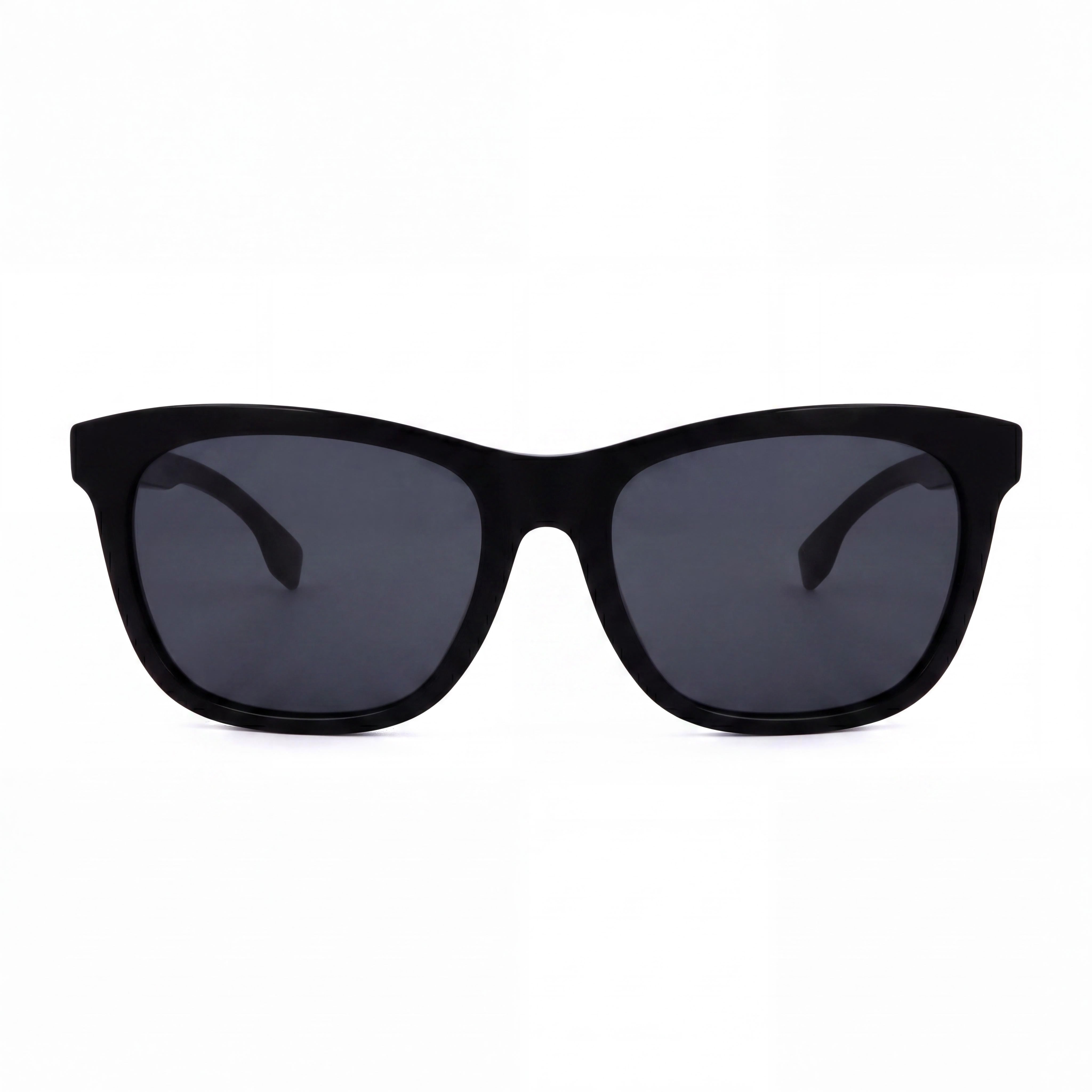 Gafas de sol Hugo Boss Classic de acetato negro para mujer, lentes de policarbonato negro degradado no polarizadas, puente de 20 mm, patillas de 145 mm, Photo 2