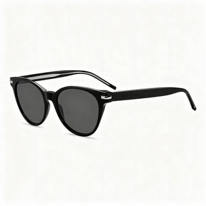Hugo Boss Classic Rectangle Sunglasses Women — side view, Non-Polarized Grey lens