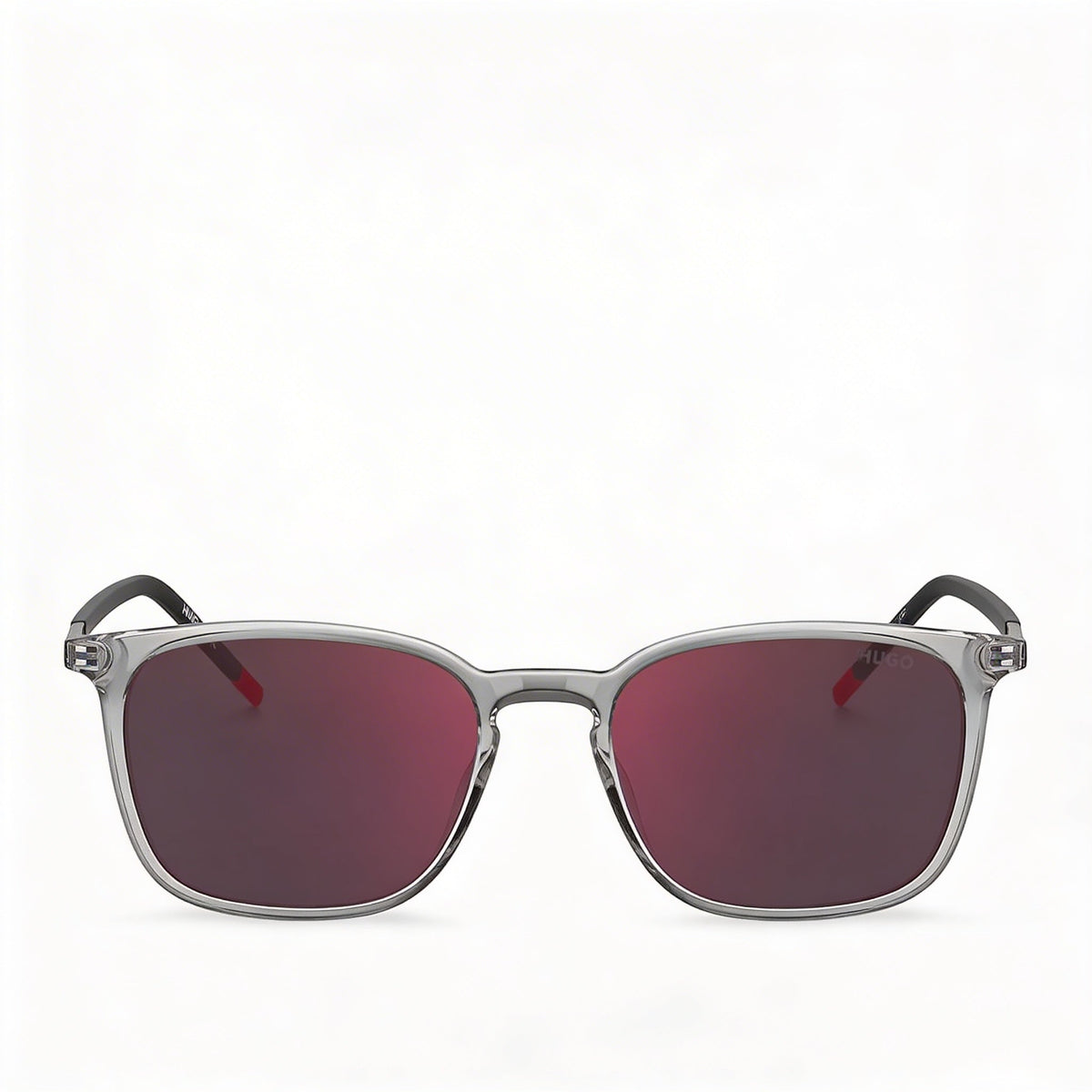 Gafas de sol para hombre Hugo Boss Contemporary con escudo gris/rojo, 54mm, Photo 2