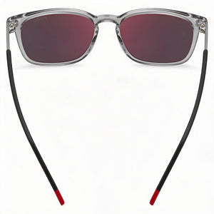 Hugo Boss Contemporary Shield Sunglasses for Men — interior view, Non-Polarized lens detail