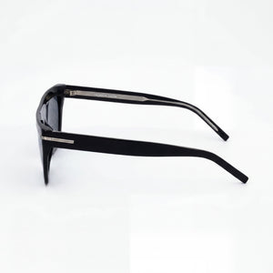 Hugo Boss Distinctive Codes Cat Eye Sunglasses Women — side view, Grey lens