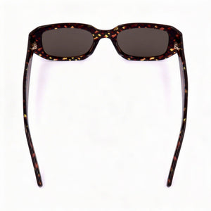 Hugo Boss Distinctive Codes Rectangle Sunglasses for Women — front view, Acetate frame
