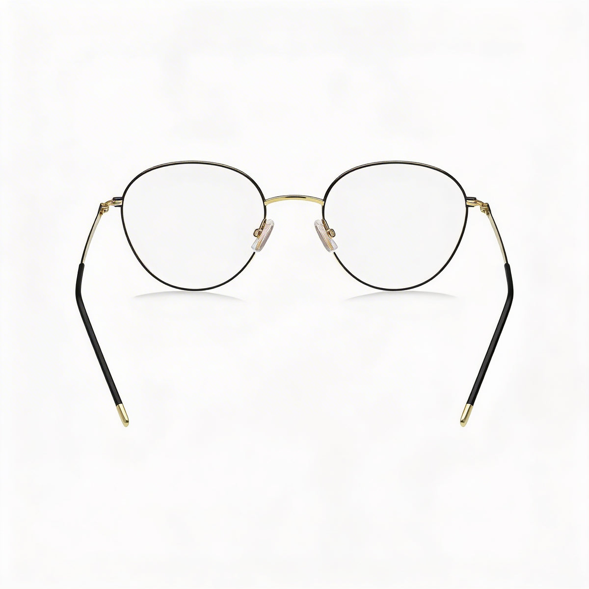 Gafas graduadas redondas Hugo Boss en negro y dorado para mujer, 50 mm, Photo 2