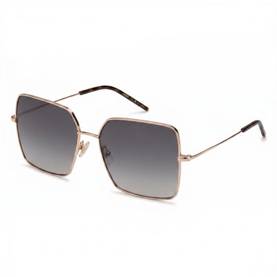 Hugo Boss Gold Square Sunglasses for Women, Gold lens