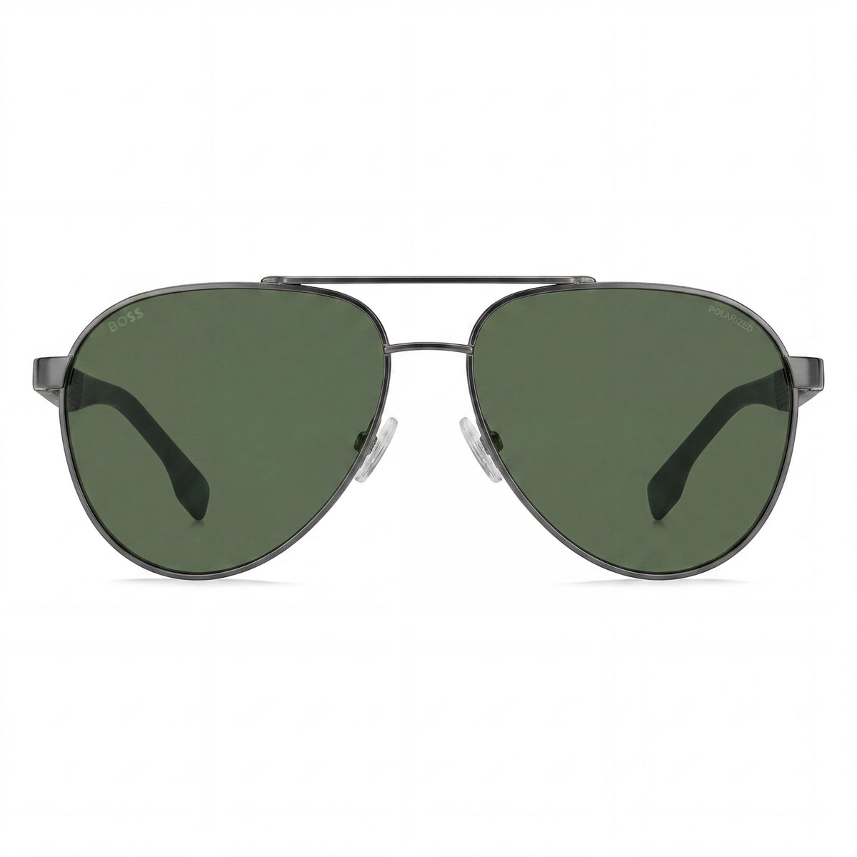 Hugo Boss Ruthenium Green Aviator Polarized Sunglasses Unisex, 60mm, Photo 2