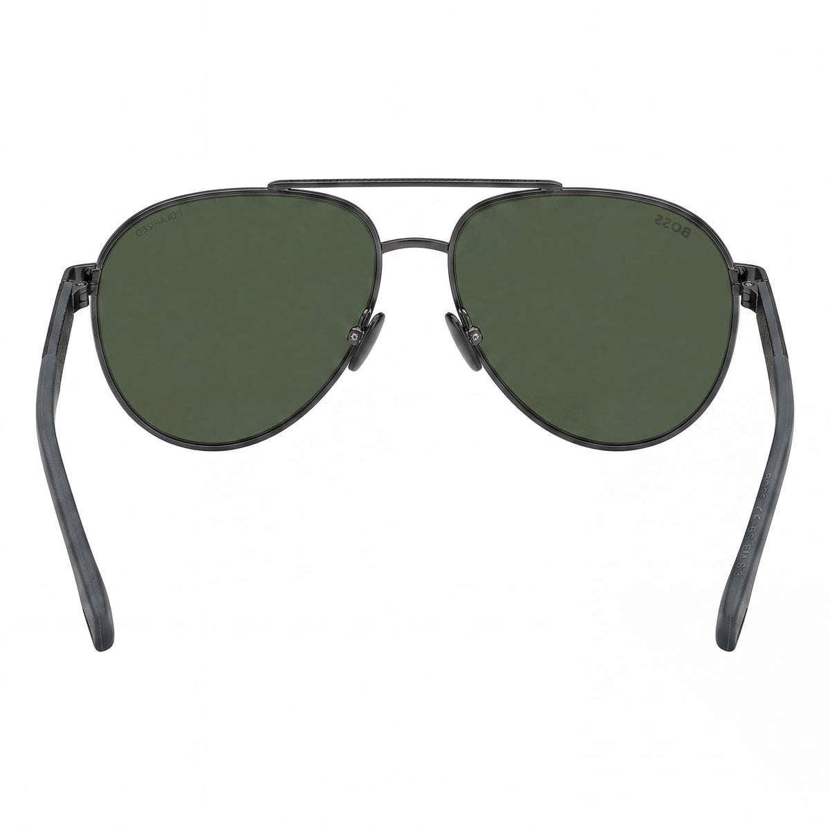 Hugo Boss Ruthenium Green Aviator Polarized Sunglasses Unisex, 60mm, Photo 4