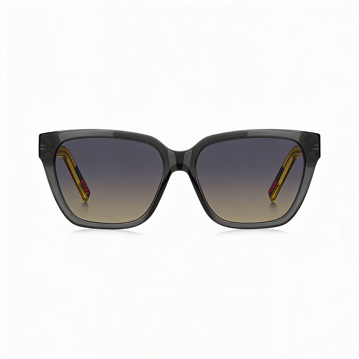 Hugo Boss Grey Yellow/Violet Square Sunglasses for Women, 56mm, Photo 2