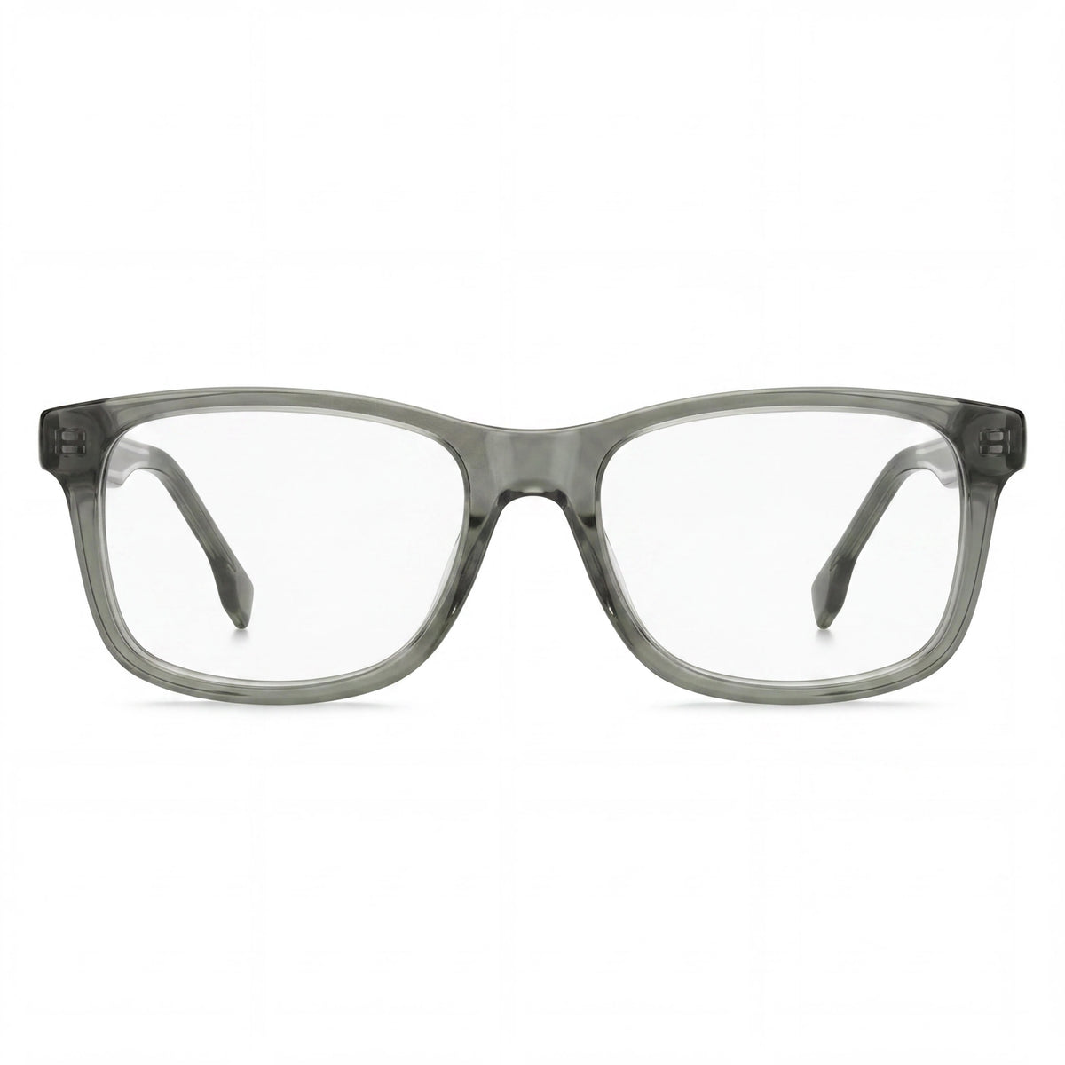 Hugo Boss 1547 Transparent Olive Green Rectangle Eyeglasses Unisex, Photo 2