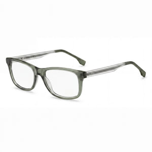 Hugo Boss Green Rectangle Eyeglasses Unisex, Acetate frame