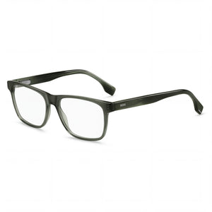 Hugo Boss Green Rectangle Eyeglasses for Men, Acetate frame
