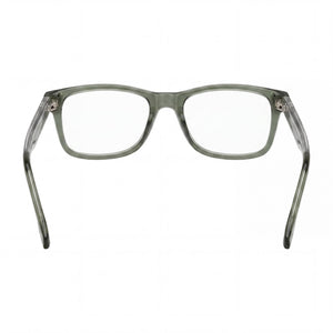 Hugo Boss Green Rectangle Eyeglasses Unisex — side view, Green Acetate temples