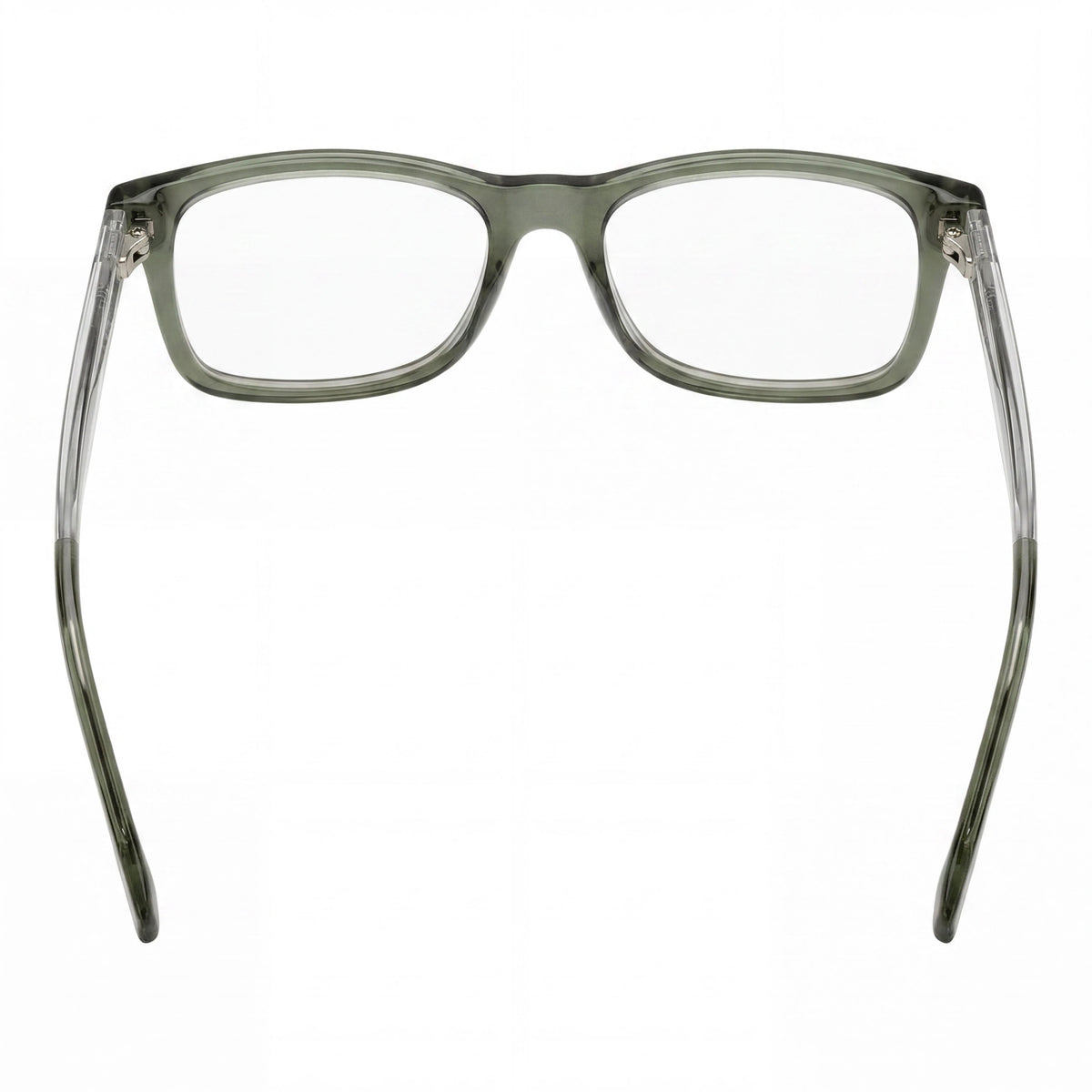 Hugo Boss 1547 Transparent Olive Green Rectangle Eyeglasses Unisex, Photo 3