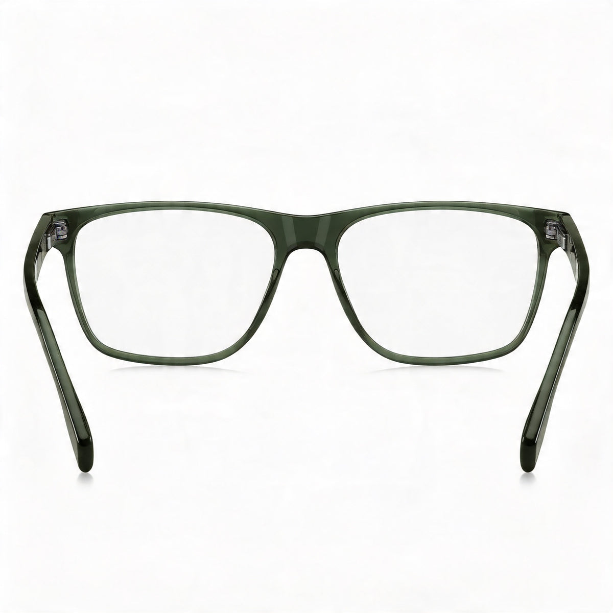 Gafas graduadas rectangulares Hugo Boss Black Green para hombre, acetato 55 mm, Photo 3