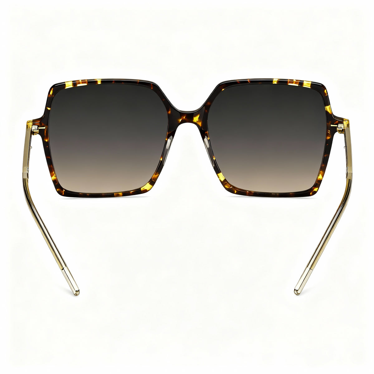 Gafas de sol cuadradas amarillas Havana para mujer Hugo Boss, 57mm, Photo 3