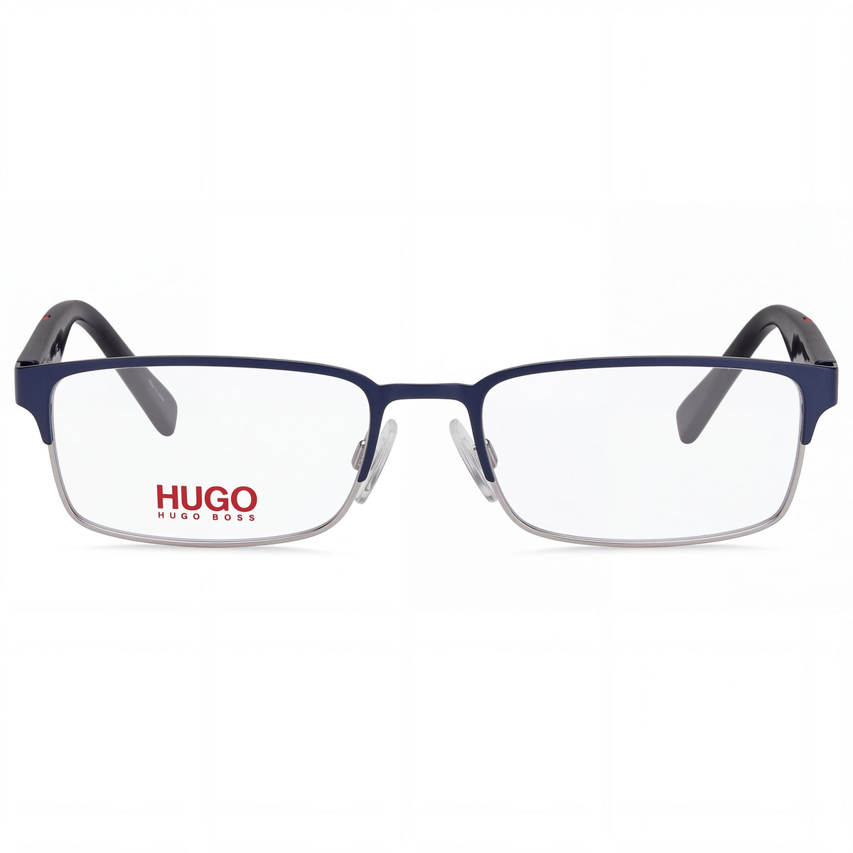BOSS Audio Systems Hg 0136 Unisex, montura de plástico negro mate, rutenio oscuro y amarillo con lentes azul metálico y rutenio, 53 mm, Photo 2