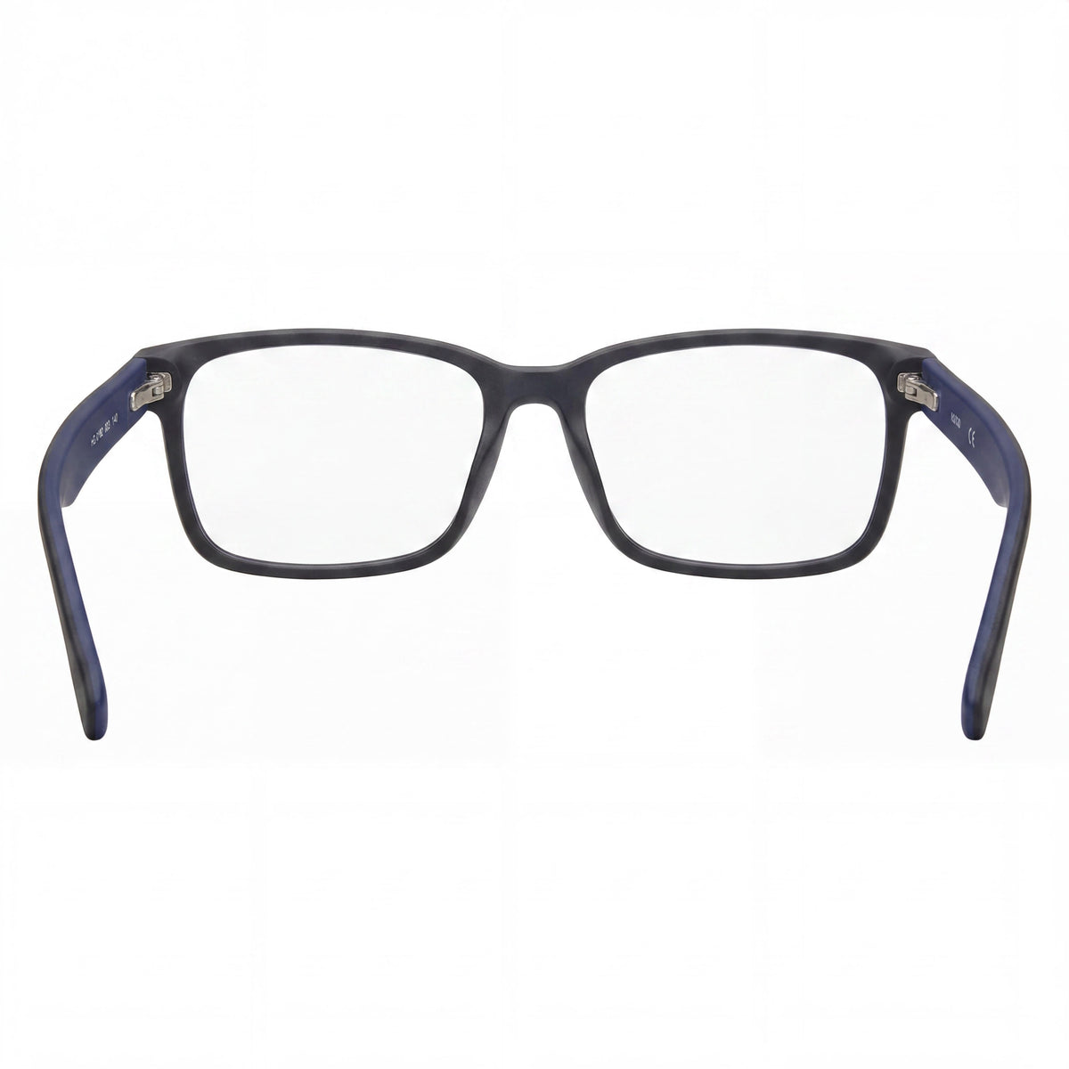 Hugo Boss Hg 0182 Matte Black/Blue Rectangle Eyeglasses for Men, Photo 4