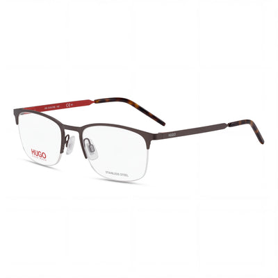 Hugo Boss HG 1019 Black Rectangle Eyeglasses Unisex, Alloy Steel frame