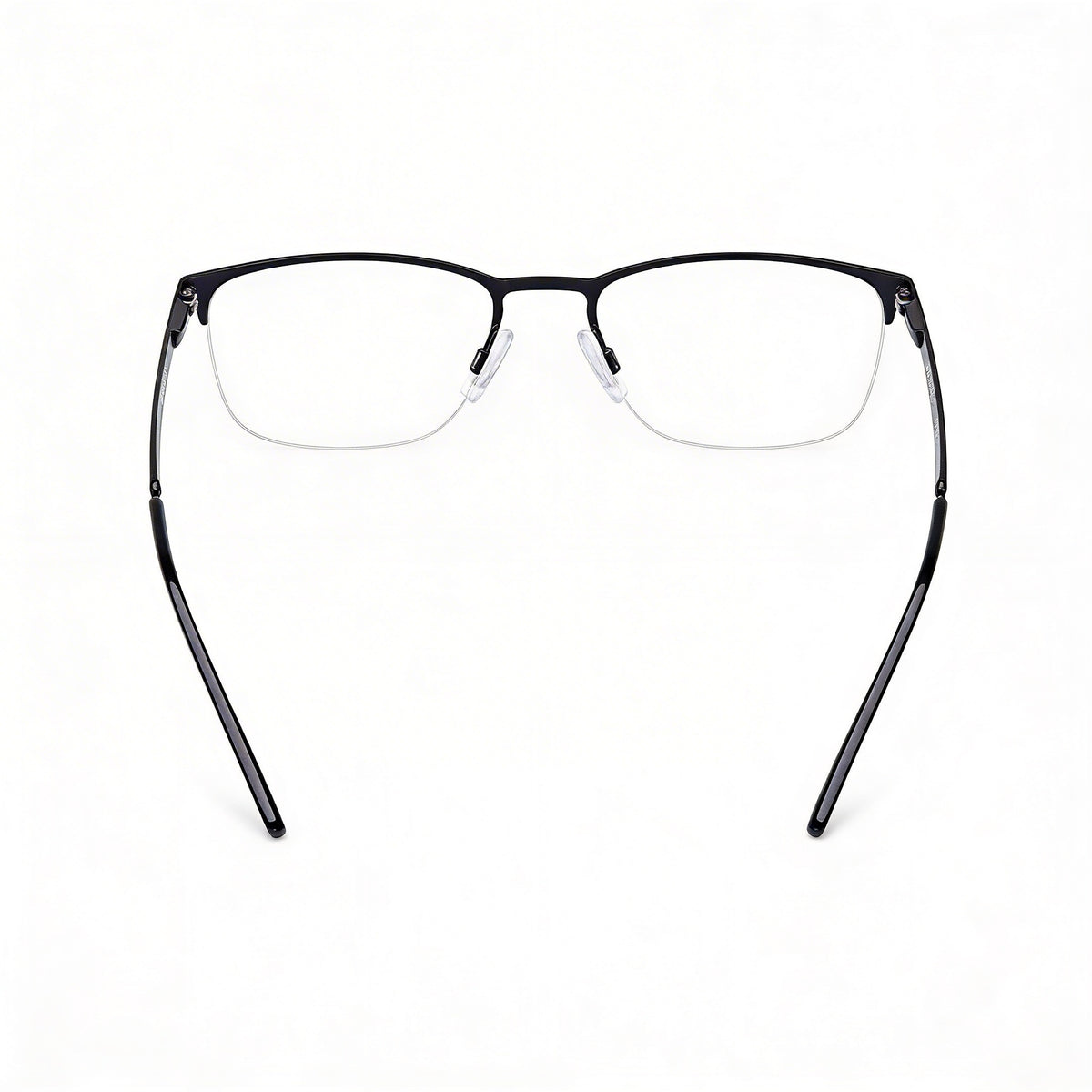 Hugo Boss HG-1019 Gafas Unisex Negras Mate Rectangulares, Metal 53mm, Photo 2