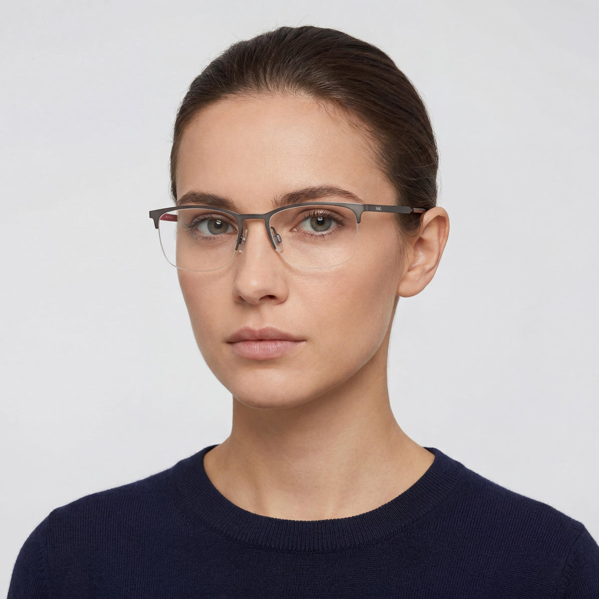 Gafas Rectangulares Unisex Hugo Boss Hg 1019 Gris Mate, Photo 4