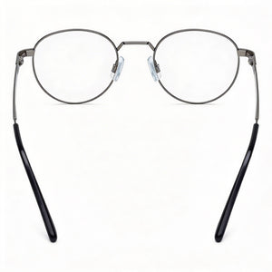 Hugo Boss Hg 1035 Round Eyeglasses Unisex — front view, Alloy Steel