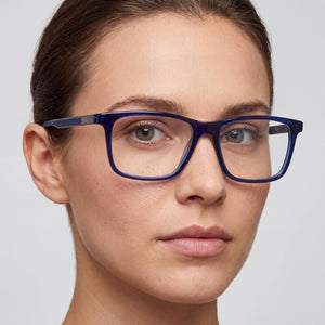 Hugo Boss Hg 1140 Rectangle Eyeglasses for Women — interior view, Polycarbonate demo lenses