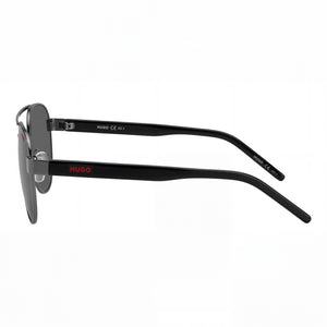 Hugo Boss HG 1196/S Rectangle Sunglasses Men — side view, Non-Polarized Smoky Dark Brown lens