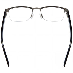 Hugo Boss HG 1199 Rectangle Eyeglasses Men — side view, Black Stainless Steel temples