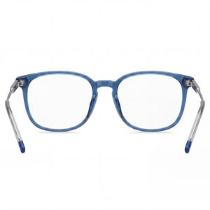 Hugo Boss HUGO Hg 1205 Oval Eyeglasses Men — side view, Blue Magnesium temples