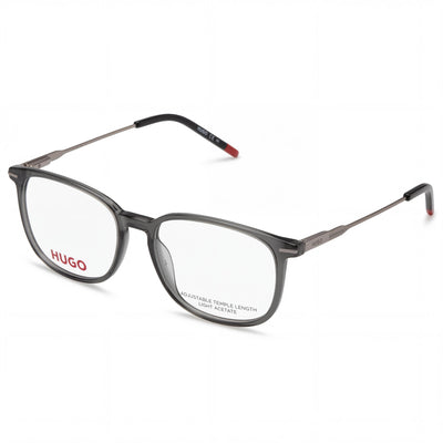 Hugo Boss HG 1205 Gray Square Eyeglasses Unisex, Magnesium frame