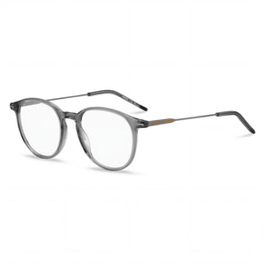 Hugo Boss Hg 1206 Gray Round Eyeglasses Unisex, Magnesium frame