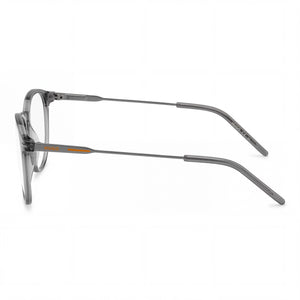 Hugo Boss HG 1206 Round Eyeglasses Unisex — side view, Gray Magnesium temples