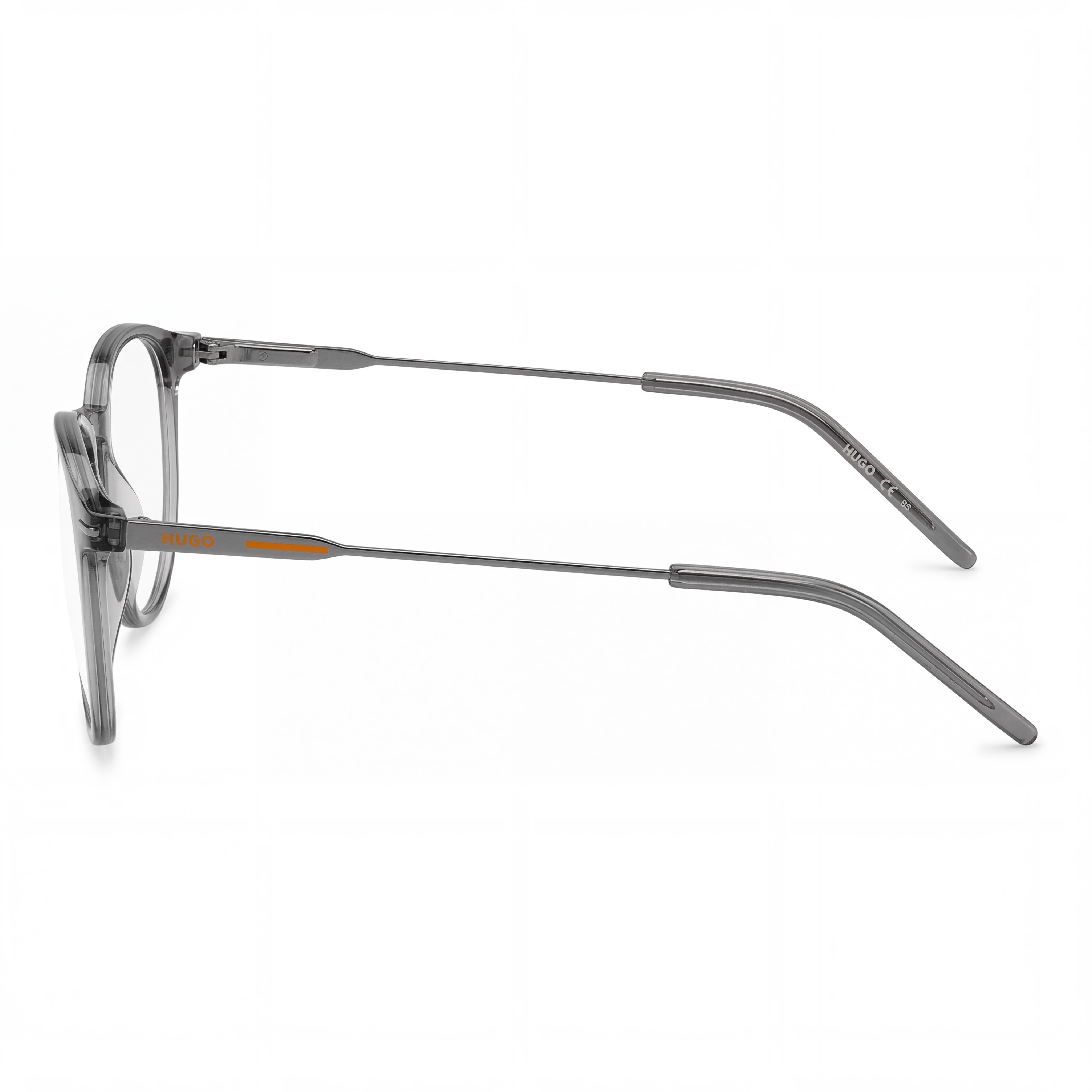 Hugo Boss HG 1206 Grey Ruthenium Round Unisex Eyeglasses, 50mm, Photo 3