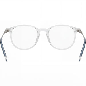 Hugo Boss Hg 1206 Round Eyeglasses Unisex — side view, Transparent Magnesium temples